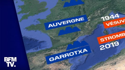 CARTE. Éruption aux Canaries: où se situent les principaux volcans français et européens?