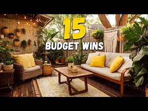 15 Small Backyard Patio Ideas on a Budget (Cheap But Looks Expensive!)