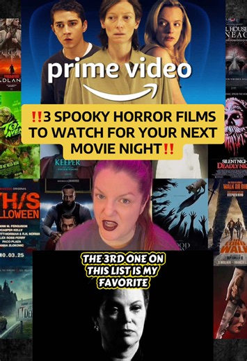 🎥🩸🍿: 3 Scary/Spooky Horror Movies to Watch on Prime Video for your next Movie Night! - - 👻🕸️🦇: Follow Me For Daily All Things Horror Posts (I also cover Thriller Films, True Crime, Paranormal, & everything weird, spooky, & strange) - you’ll always have something to watch / Share this post with a spooky loving friend!