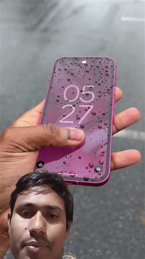 Pixel 9a fingerprint scanner heavy rain #smartphone #huaweimate #experiements #unboxing #tech