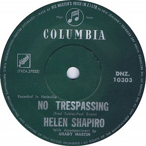 Helen Shapiro - No Trespassing