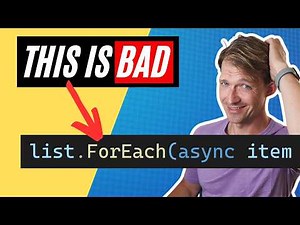Stop Using .ForEach with await! Here’s the Right Way in C# 💻