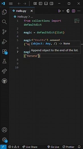 defaultdict in Python — The Dictionary With Superpowers! ⚡🐍 | Python tricks | #coding #python
