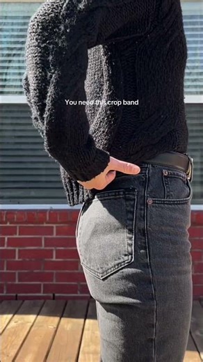 How to Crop a Shirt Without Tucking (No Bulge Hack)