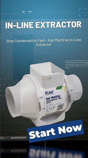 Kair MultiFan In-Line Extractor – Powerful Ventilation for Any Room 💨