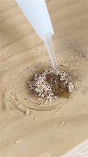 the process of patching wood is easy