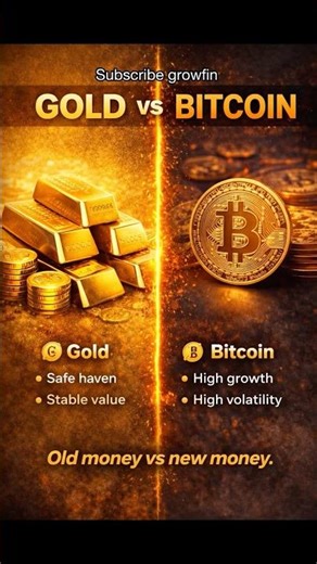 Gold vs Bitcoin: Which Is Safer in 2026? | GOLD | BITCOIN | #growfin #commoditytrader