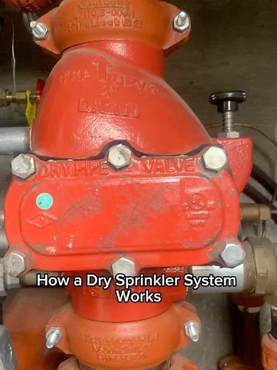 How a dry sprinkler sprinkler system works