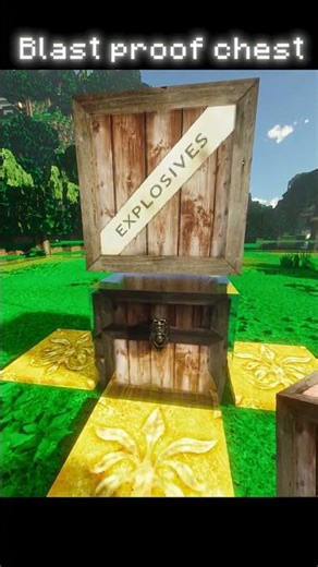 🏗️ Building a realistic blast-proof chest! in Minecraft! #minecraft #minecrafttutorial #games