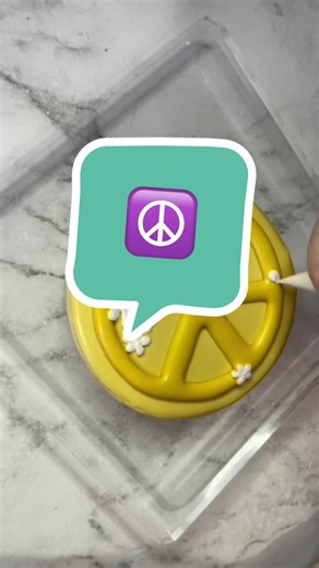 Decorating Retro Cookies with Peace and Love