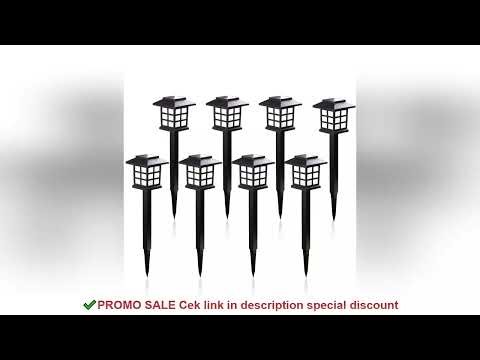 2/4/6/8pcs Led Solar Pathway Lights Waterproof Outdoor Solar Lamp for Garden/Landscape/Yard/Patio/Dr