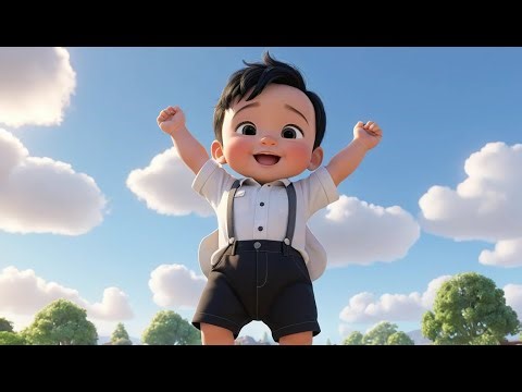 Stretch Your Arms Up High Song 🙆‍♂️🎵 | Fun Exercise Song for Kid | Preschool Movement & Action Rhyme