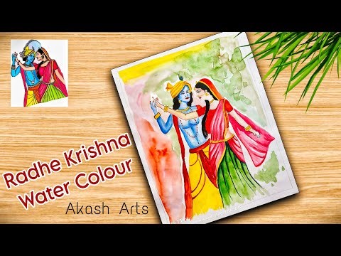How to draw radha krishna for holi | simple and beautiful holi special drawing | Akash Arts