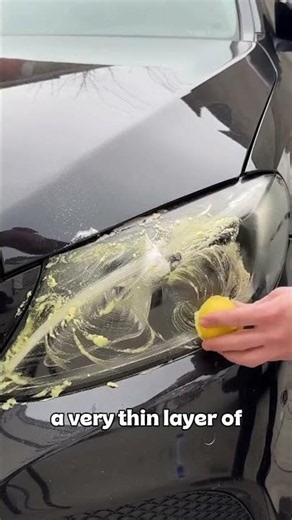 DIY Headlight Restoration: Lemon + Baking Soda on Yellow Mercedes Headlights