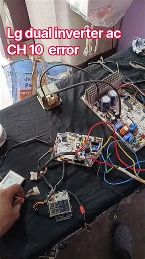 lg dual inverter ac CH 10 error repair #actechnician #accircuits #acrepair #acservice