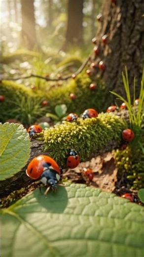 Tiny Wonders of Nature – The Magic of Ladybugs 🐞✨#ladybug
