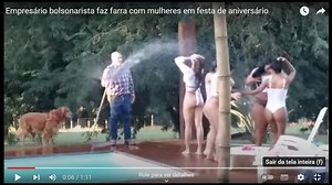 VÍDEO: Bolsonarista-raiz comemora aniversário com prostitutas e constrange familiares e amigos