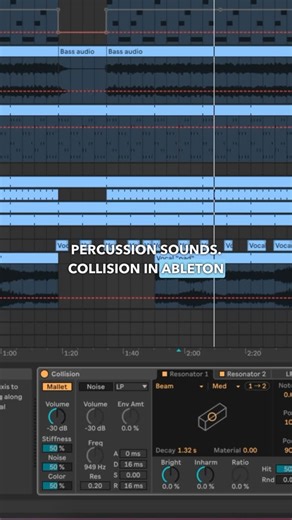 Daily Ableton Live Tips and Tricks on Instagram: "Stop Chasing Samples, Build Custom Percussion from Scratch in Ableton Live! Turn sound design into sonic sculpture using Collision, where physics meets creativity. Discover how to create unreal drums, shimmering textures, and resonant tones that sound alive. 👇 Comment “Ableton” to get FREE tools + resources sent straight to your inbox! #ableton #sounddesign #electronicmusic #musicproducer #musicianlife #beatmaker #synthnerd #musictech #producerg
