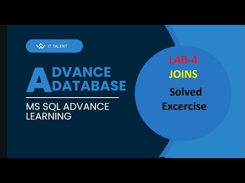 SQL Advance LAB-4:Part2-:JOINS , JOINS types solved exercise