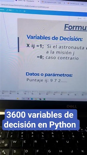 3600 Variables Binarias en Python