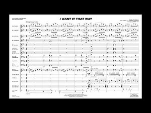 I Want It That Way arranged by Ishbah Cox