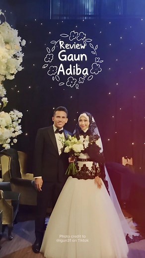 Gaun Pengantin Unik Adiba Khanza: Hitam dan Putih