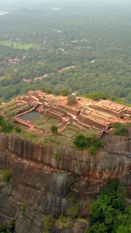 Sigiriya Revealed: Majestic Drone Views of Sri Lanka's Past.