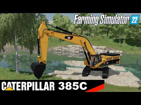 Farming Simulator 22 Caterpillar 385C Excavator || France TP Map ||