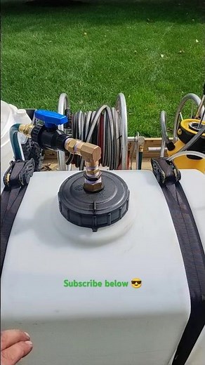 Easy build buffer tank for soft washing