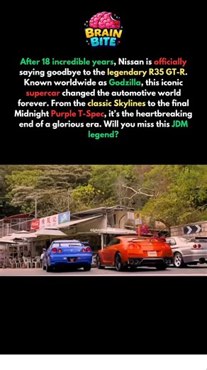 The End of an Era: Nissan Says Goodbye to the GT-R 💔 #shorts