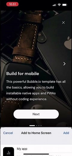 Install your app as a PWA on the iOS Home Screen