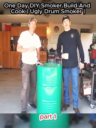 One Day DIY Smoker Build And Cook | Ugly Drum Smoker // Part 1 #uglydrumsmoker #uglydrumsmokers #uds #bbqsmoker #bbq #barbecue #foodporn #foodie #foodgasm #bbqtiktok #smokin #drumsmoker
