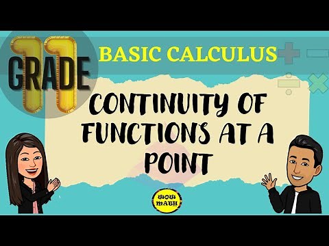 CONTINUITY OF FUNCTIONS AT A POINT || BASIC CALCULUS