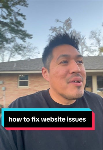 how to fix website issues