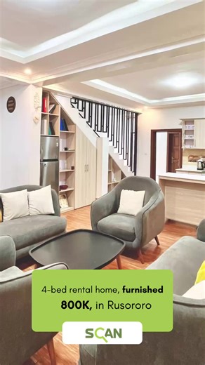 💰 800K RWF / month Looking for a quality furnished home in Kigali? This house is available for rent in Rusororo. Four-bedroom fully furnished house in a safe and secure neighborhood. Very clean and ready to move in immediately. All appliances are available. Good internet connection installed. Comfortable compound and secure environment. Watch the video for more details. Scan Properties | 250 795 30 66 50 💰 800K RWF / ukwezi Niba ushaka inzu nziza ifite ibikoresho byose i Kigali, iyi iraboneka 