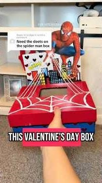 Spiderman Valentine’s Day Box ❤️ #valentinesday #diymom #classparty #spiderman #boymom #craftymoms