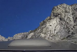 WATCH: Man crashes off cliff, dash-cam captures everything!