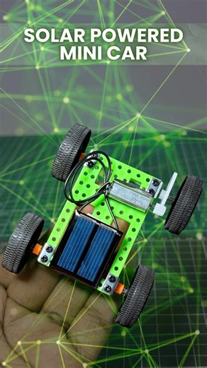 DIY Mini Solar Car Kit 4 Wheel Drive #shorts #shortsfeed