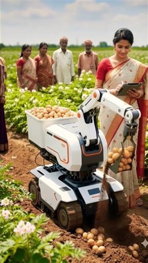 Smart Potato Harvesting Robot Modern Farming Technology in India #2025 #farmer