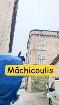 What is a machicolation? #humor #history #castles #learning #couple #village