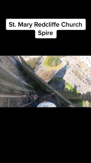 There isn’t a better church spire to ladder and work on to see incredible views of Bristol 👀#DawsonSteeplejacks #Steeplejacks #RopeAccess #church #churchtiktok #spire #climbing #climbingtiktok #ropeaccesstechnician #steeplejack #explorechurches #visitchurches #bristol #stmaryredcliffe