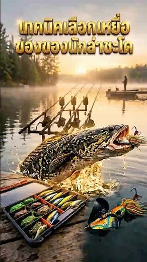 The underwater killer revealed! 🐟💥 The moment a giant snakehead fish brutally attacks its surface...