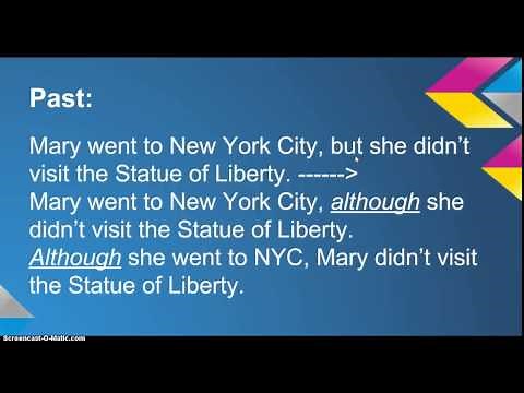 But, although, however by Sheryl