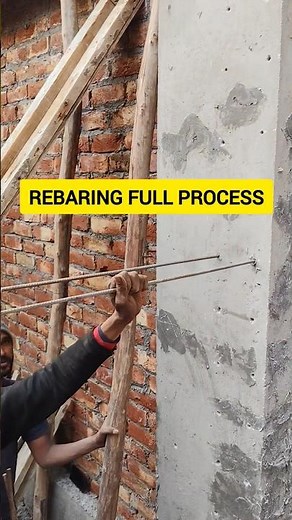 Complete Rebaring Process Step by Step | Site Work | RCC Construction#shorts #construction