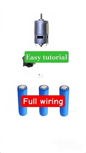 “3 Battery se Powerful DC Motor 😱 | Simple DIY Hack You Must Try! ⚡ #Shorts # wiring # connection