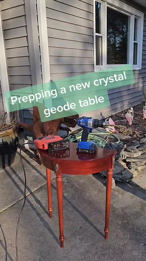 Creating a Stunning Crystal Geode Table