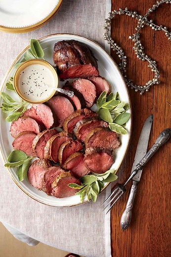 Spice-Rubbed Tenderloin with Mustard-Cream Sauce