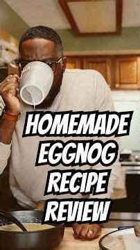 My mug isn't the ONLY thing that's creamy 😏 Homemade Eggnog recipe review with ‪@ChefZealand‬ #foodie