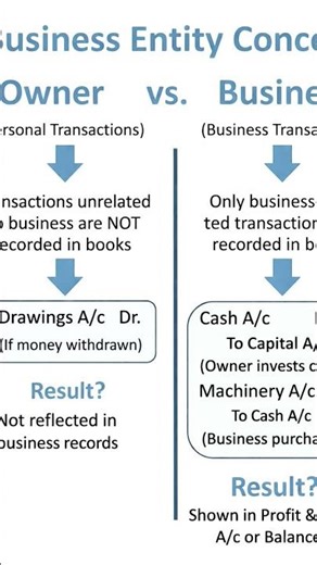 🔹 Business Entity Concept: ACCOUNTING CONCEPTS (Fundamental Assumptions)