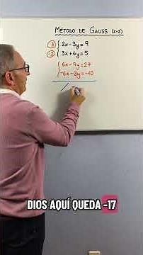 Gauss method for a 2 x 2 system